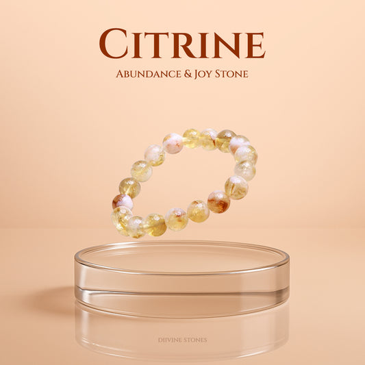 Diivine Citrine Bracelet for Wealth, Confidence & Positive Energy