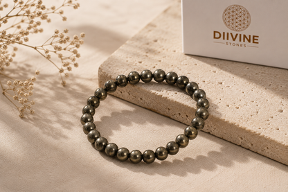 Diivine Pyrite Bracelet - Stone of Prosperity & Protection