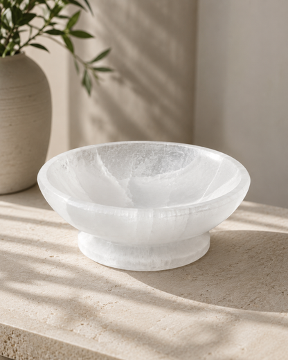 Diivine Selenite Crystal Charging Bowl