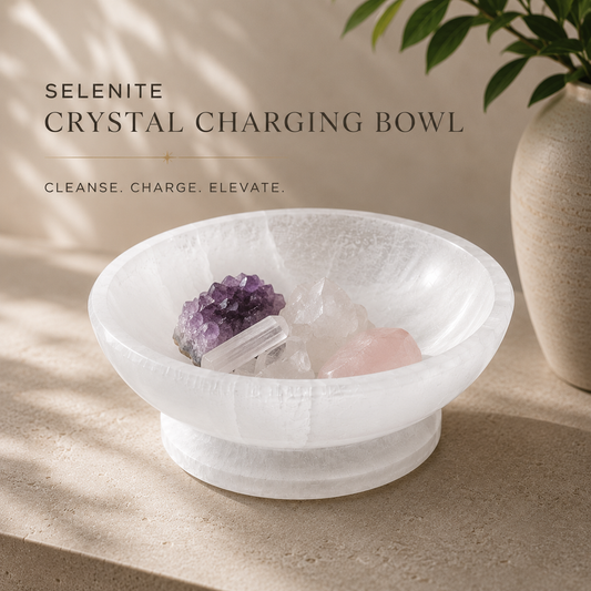 Diivine Selenite Crystal Charging Bowl