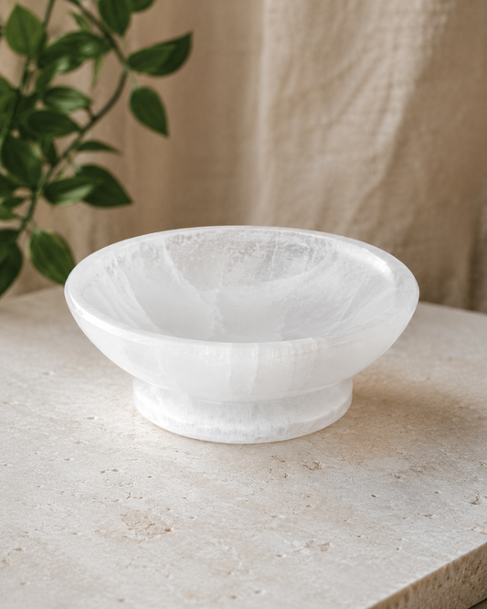 Diivine Selenite Crystal Charging Bowl