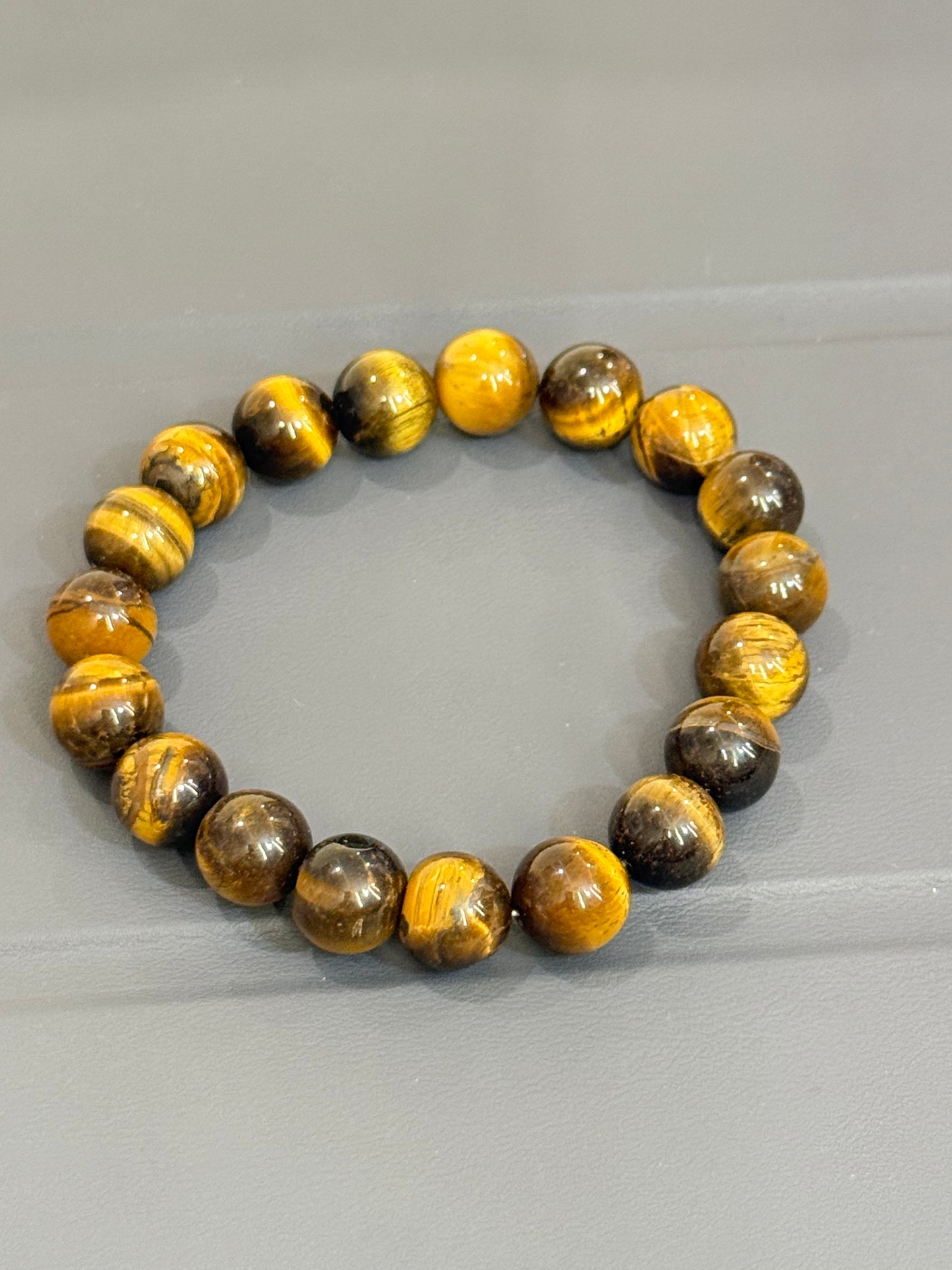 Diivine Tiger Eye Bracelet for Confidence, Protection & Success